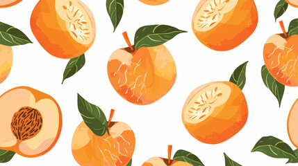 Fruit peach seamless pattern great design for any pur