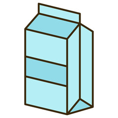 milk carton box illustration package