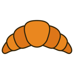 illustration of croissant cake