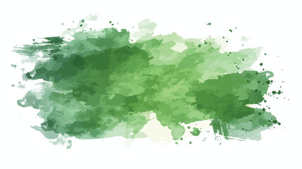 Hand drawn watercolor wet smooth texture green gradie