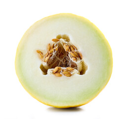 half of fresh ripe juicy melon