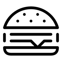 burger icon, food icon, fast food icon button