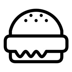 burger icon, food icon, fast food icon button