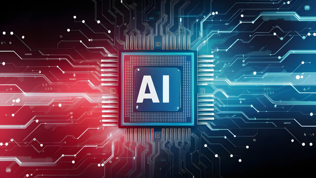 AI, Machine learning, Hands of robot and human touching on big data network connection background, Science and artificial intelligence technology, innovation and futuristic. 