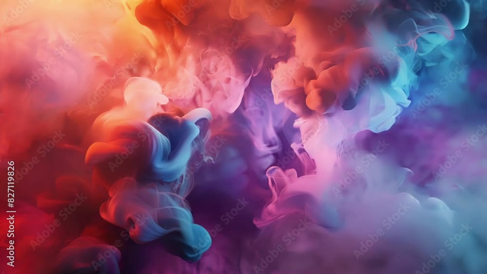 Aufkleber the colorful smoke seems to have a life of its own shapeshifting into wondrous creatures that transp