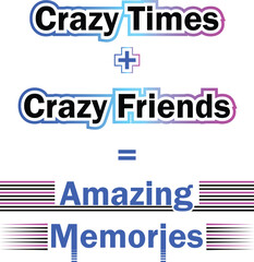 Trendy Creative Friendship Day quote t-shirt, poster, banner design