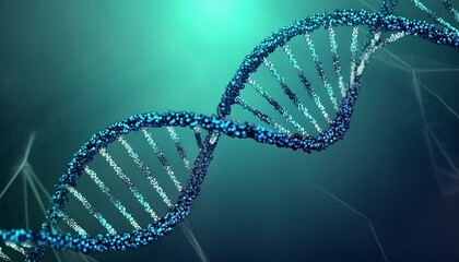 DNA - Visualization of DNA Molecules - Genetic Code - Structure of DNA - Abstract Representation of Deoxyribonucleic Acid - Double Helix - Genetic Mutation and Manipulation
