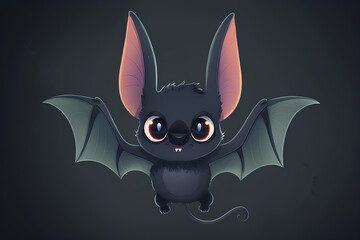 Fototapeta premium a cute flying bat vector