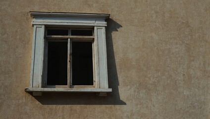 Obraz premium False window frame on the wall as copy space