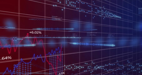 Image of soundwaves with programming language and multiple graphs on grid pattern