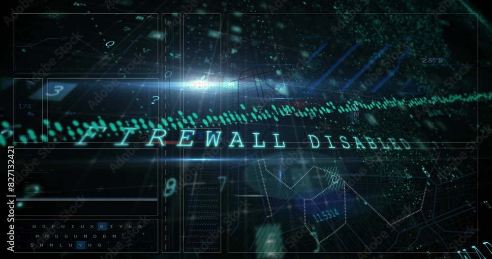 Poster image of data processing over security warning