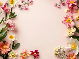 Floral background with space for text