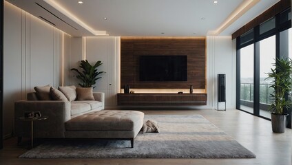 large luxury modern bright interiors room