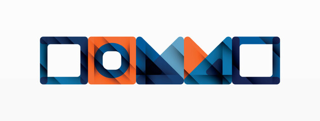 Business triangle and squares vector abstract background. Vector Illustration For Wallpaper, Banner, Background, Card, Book Illustration, landing page