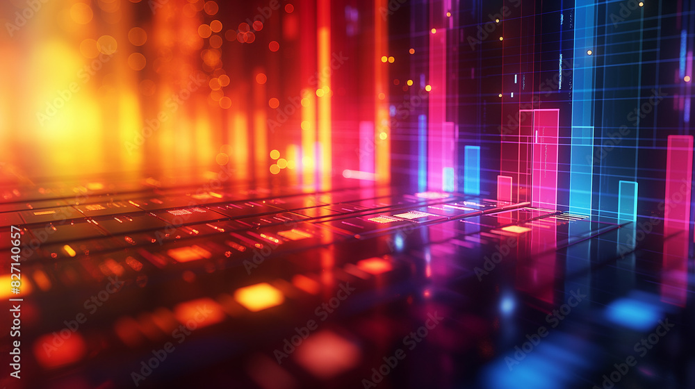 Poster a dynamic bar chart race animation with vibrant colors and a sense of urgency, comparing the growth 