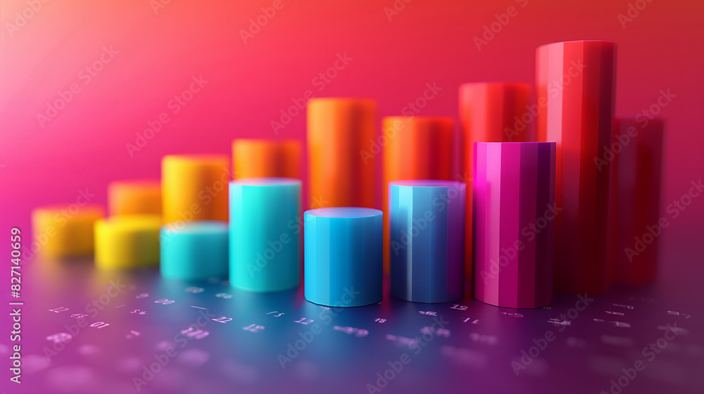Poster a dynamic bar chart race animation with vibrant colors and a sense of urgency, comparing the growth 