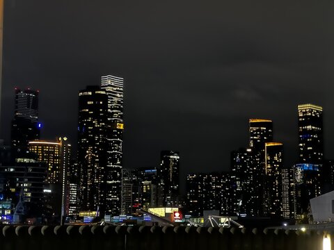 Fototapeta Melbourne city at night