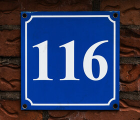 Hausnummer 116