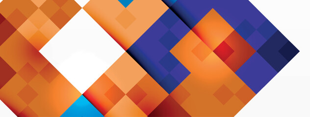 Dynamic colorful squares background. Vector Illustration For Wallpaper, Banner, Background, Card, Book Illustration, landing page