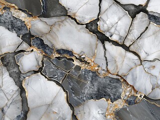 Obraz premium Capture the intricate patterns and textures of marble and stone surfaces from an aerial perspective