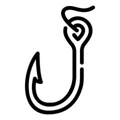 hook outline icon