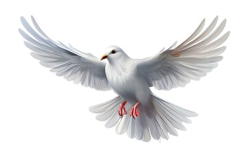 Fototapeta premium Holy spirit. Flying dove isolated.