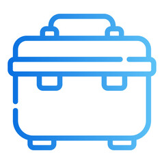 portable fridge gradient icon