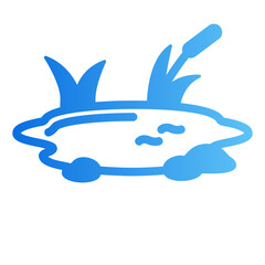 pond gradient icon