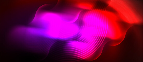 Obraz premium Neon magic light design. Vector Illustration For Wallpaper, Banner, Background, Card, Book Illustration, landing page