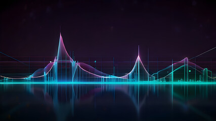 Harnessing the Power of Glowing Motion Lines on Luminous Backgrounds ai generative