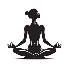 Gymnastics female silhouette illustration