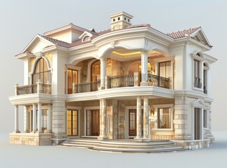 Obraz premium European style villa