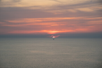 sunset at the beach