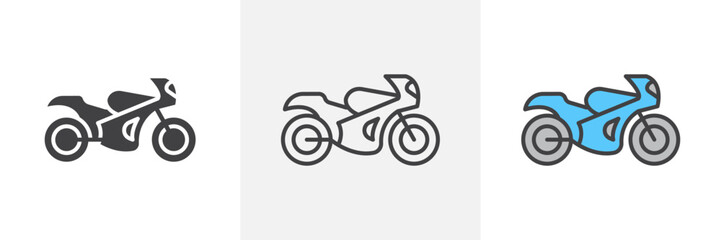 Fototapeta premium Motorcycle graphics. Motorbike vector. Sport motor cycle symbol.