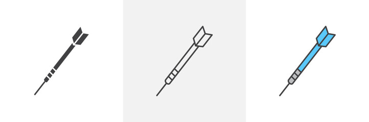 Dart vector set. Hunting darts graphic.