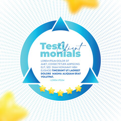 Client testimonials instagram post and social media banner template