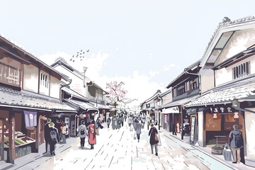 Fototapeta premium 伊勢 おかげ横丁-2