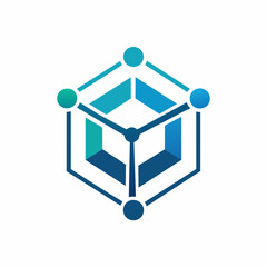 Technology logo icon design vector art illustration