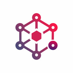 Technology logo icon design vector art illustration