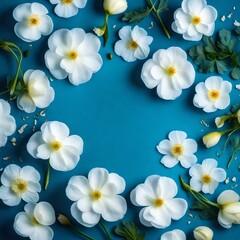 Obraz premium frangipani flower border