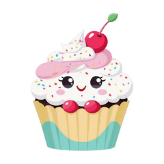 cupcake with cherry