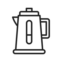 Electric Kettle Icon vector image. Suitable for mobile apps, web apps and print media