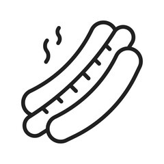 Hot Dog Icon vector image. Suitable for mobile apps, web apps and print media