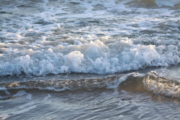 Close up of the ocean waves. Photo taken in New Zealand, 2020.