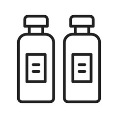 Two Bottles Icon vector image. Suitable for mobile apps, web apps and print media