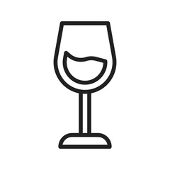 Wine Goblet Icon vector image. Suitable for mobile apps, web apps and print media