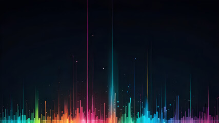 Leon Effect Glowing Lines on Bright Backgrounds ai generative