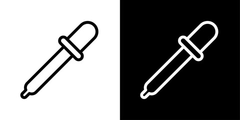 Eye dropper graphics. Pipette vector. Eyedropper symbol. Oil droplet vector. Chemical picker symbol.