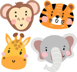 animals element design for templates.