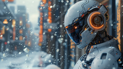 Transport students the future with images of advanced technologies like artificial intelligence robotics and space exploration